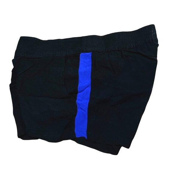 Aeropostale Wide Leg Shorts with Pockets sz Large Black Blue High Waisted - Picture 5 of 11